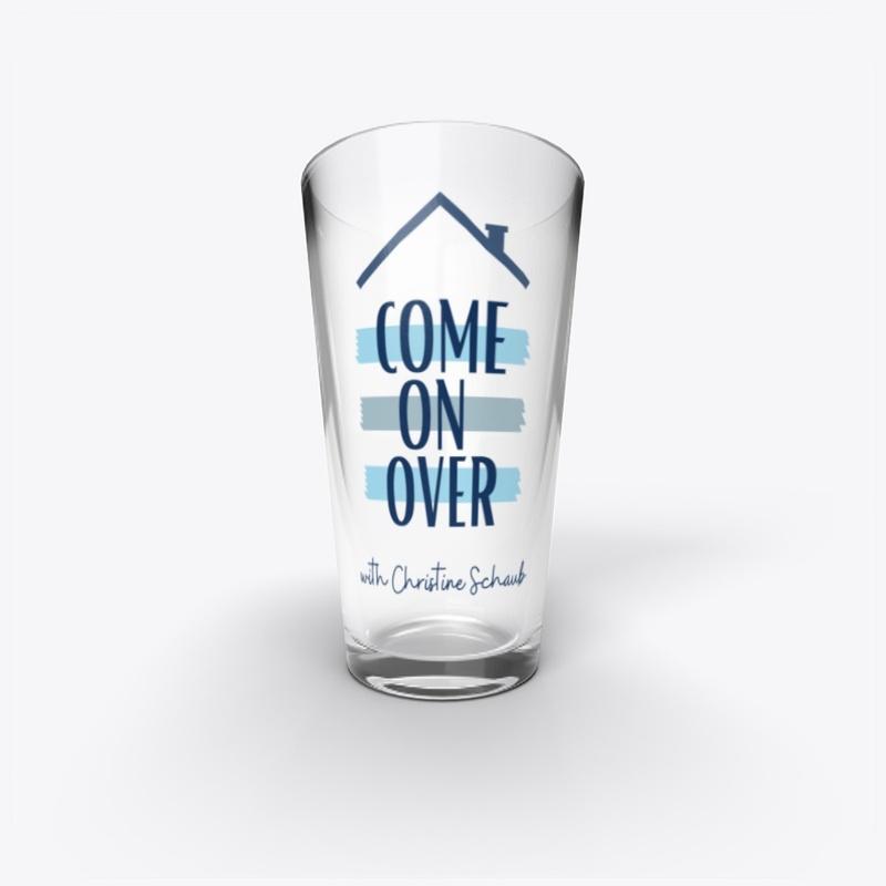 Come On Over Pint Glass